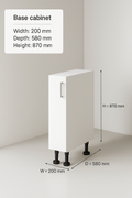 Base cabinet 200 mm