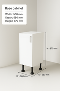 Base cabinet 500 mm