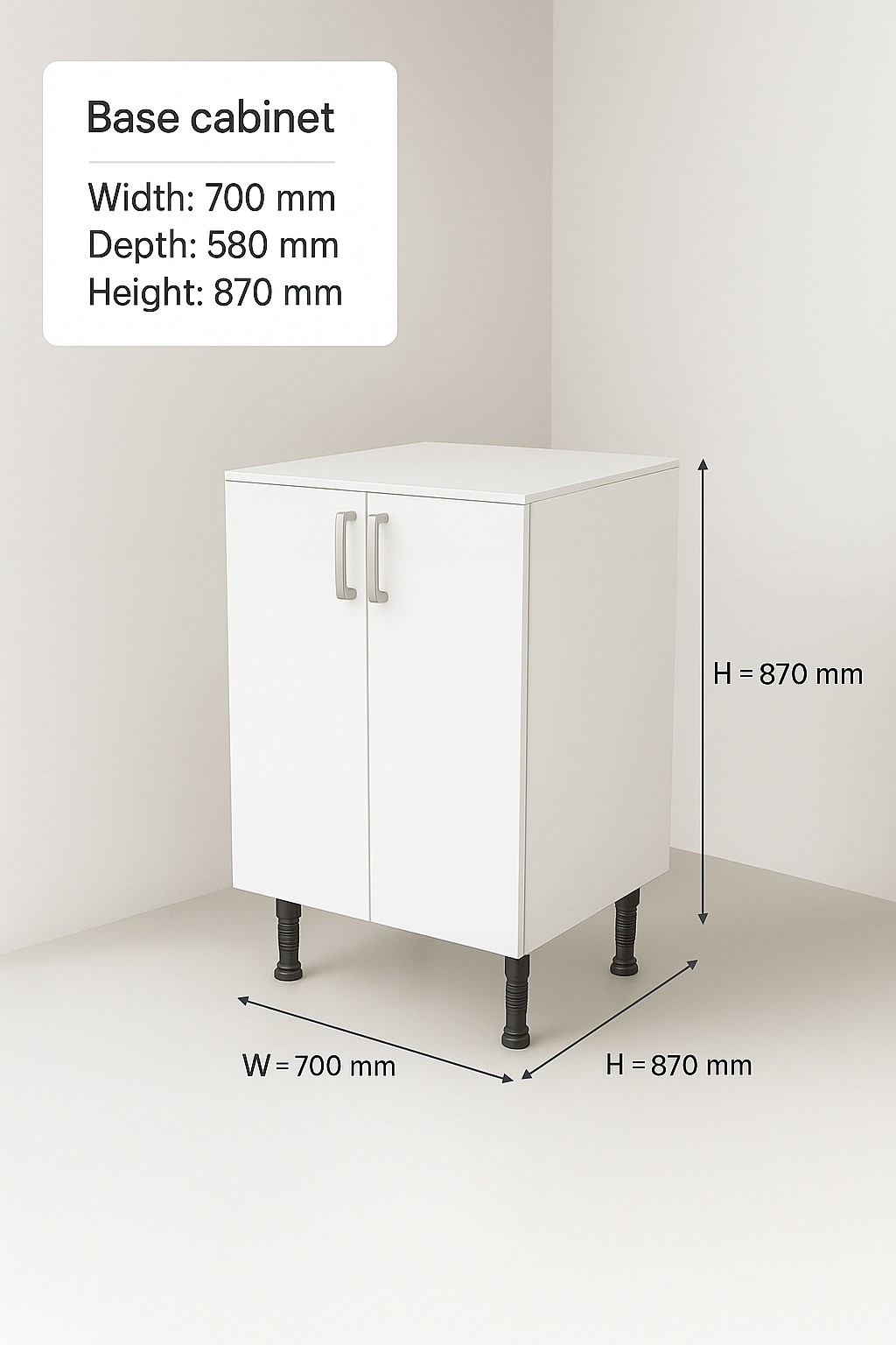 Base cabinet 700 mm