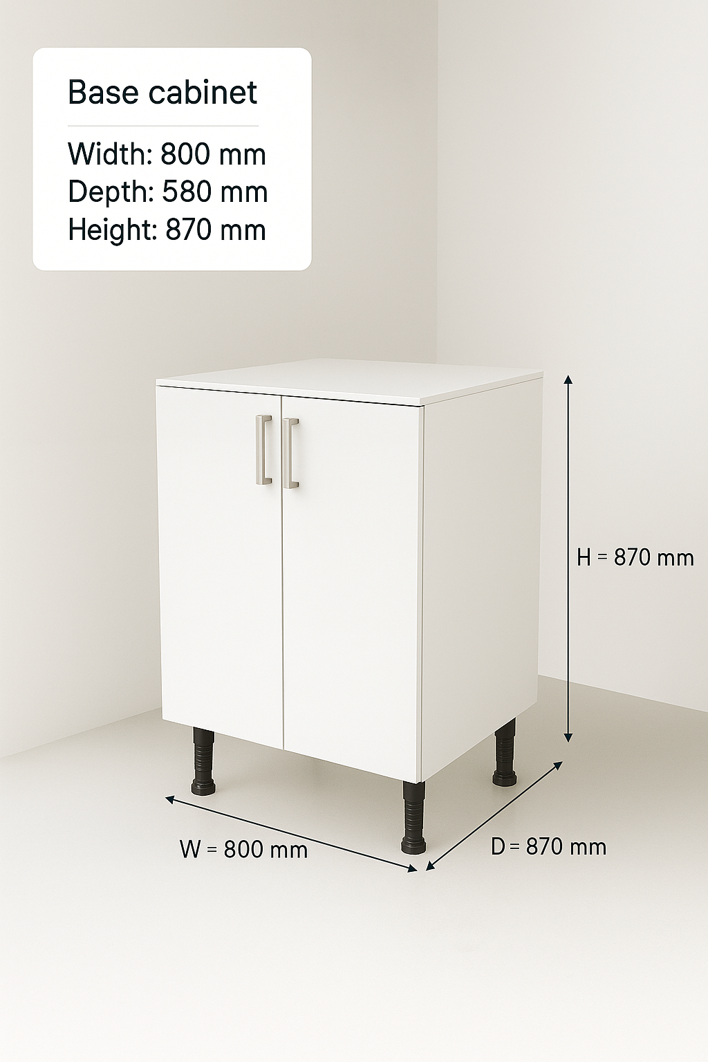 Base cabinet 800 mm