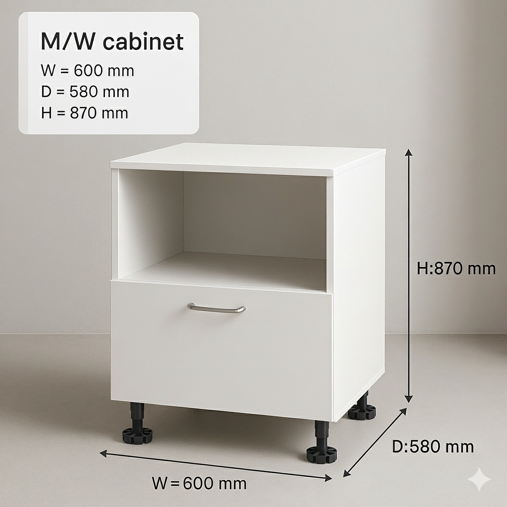 M/W cabinet 600 mm