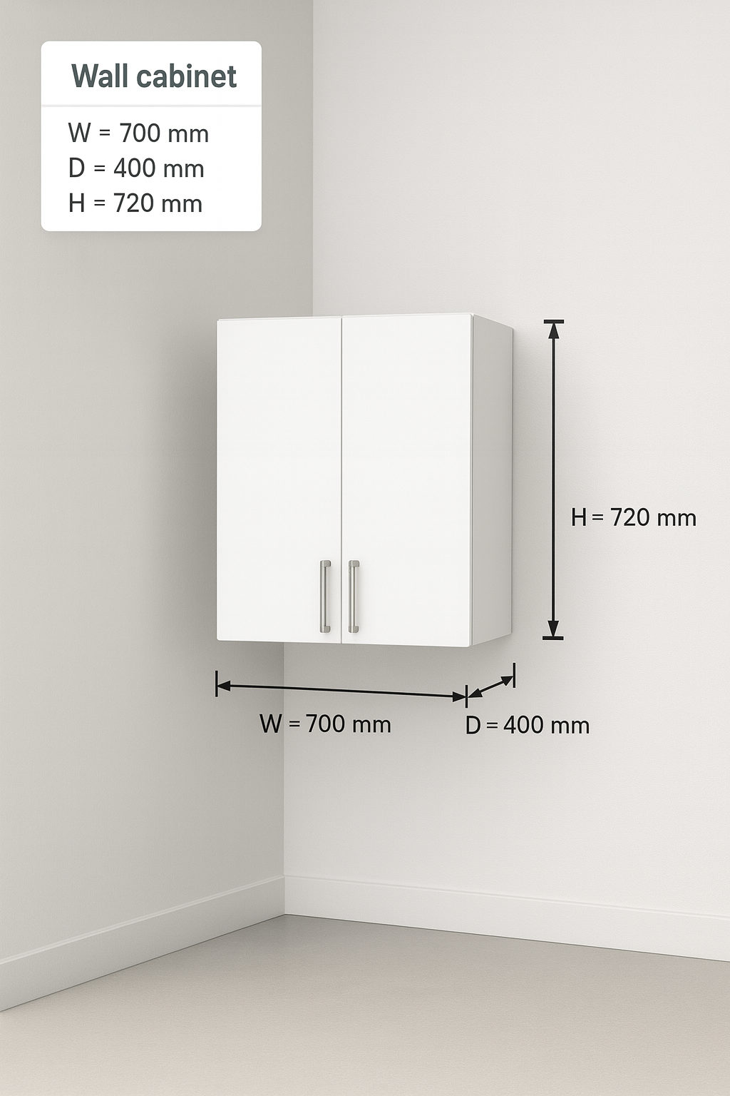 Wall cabinet 700 mm