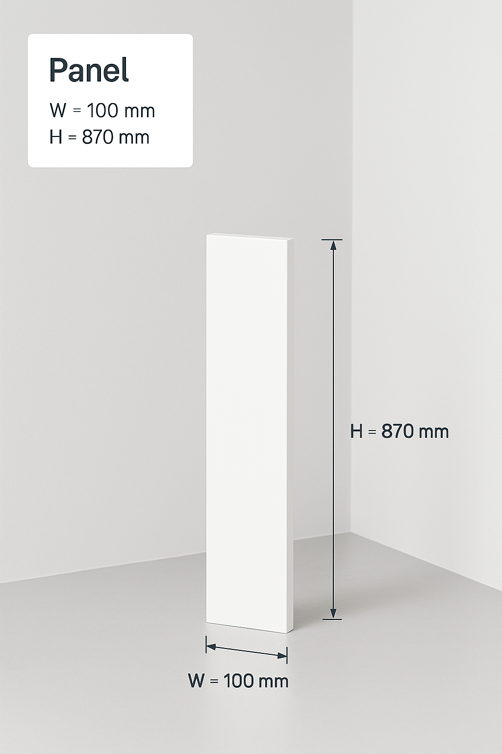 Cabinet Filler Panel - 1 Long Edge Taped
