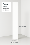 Pantry End Panel - 1 Long Edge Taped