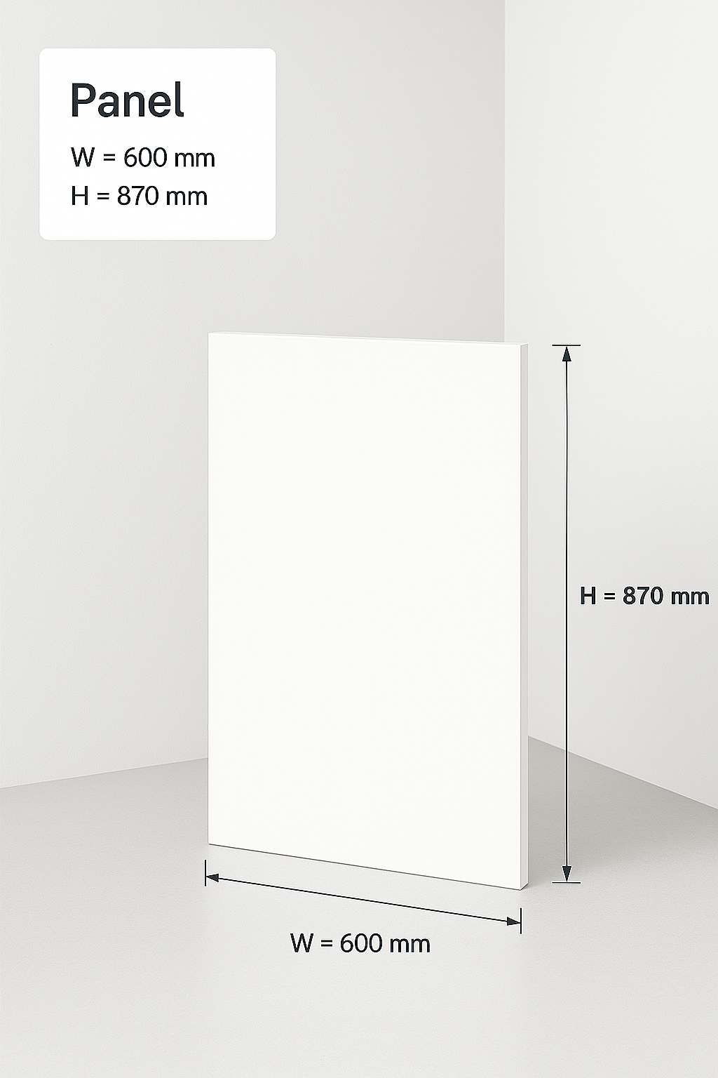 End Panel - 1 Long Edge Taped